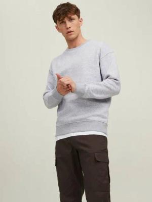 Jack & Jones Sweatshirt Basic Sweater Langarm Shirt Rundhals Pullover JJESTAR (1-tlg) JJESTAR BASIC SWEAT CREW NECK
