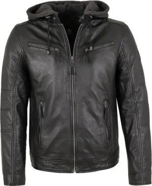 Otto Kern Lederjacke Lando/M OTTO KERN - Herren Lederjacke Kapuze Lammnappa schwarz