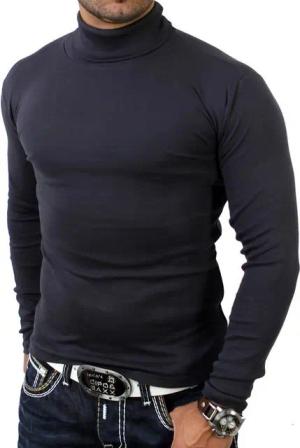 Reslad Strickpullover Reslad Herren Rollkragenpullover Männer Pulli sportlicher Rolli Pullov (1-tlg) Rollkragenpullover Basic Slim Fit