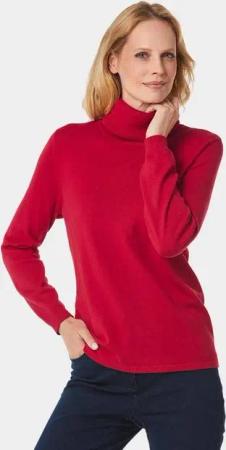 GOLDNER Strickpullover Kurzgröße: Trendiger Rollkragenpullover
