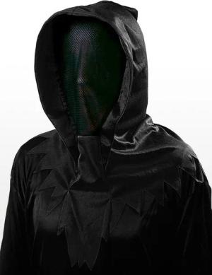Fun World Verkleidungsmaske Geistermaske schwarz-schwarz