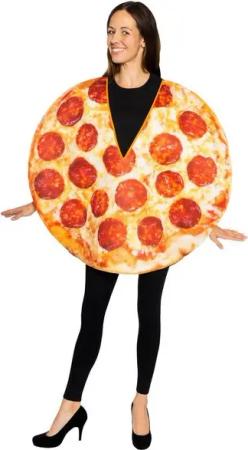 Maskworld Kostüm Party Pizza Outfit - Faschingskostüm Karneval Hall, Macht nicht dick