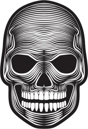 Morphsuits Verkleidungsmaske Totenkopf Leuchtmaske, Soundaktiviert: leuchtet beim Sprechen!
