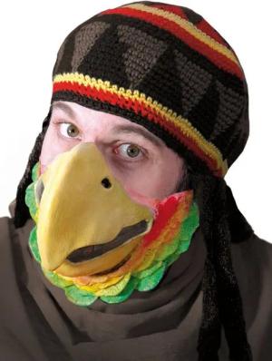 Wizardo Verkleidungsmaske Paradiesvogel Maske - Fasching Halloween Kostüm, Eine lustige Schnabelmaske für Karneval und Verkleidungspartys