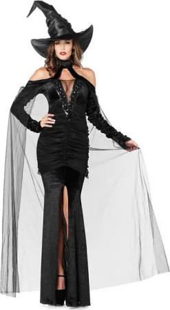 Leg Avenue Hexen-Kostüm Verführerische Zauberin, Elegantes Hexen-Outfit mit magischem Charme