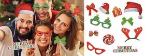 Gravidus Verkleidungsmaske Selfie Weihnachten Weihnachtskarte Fotografie Set