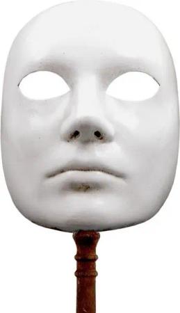 Maskworld Verkleidungsmaske Volto bianco