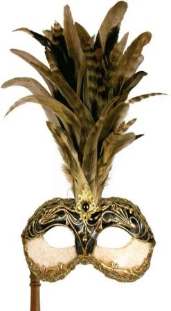 Maskworld Verkleidungsmaske Galetto Colombina stucco craquele