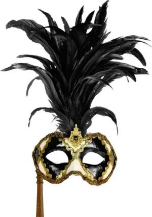 Maskworld Verkleidungsmaske Galletto Colombina scacchi