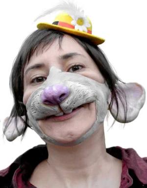 Wizardo Verkleidungsmaske Lustige Maus Maske - Fasching Halloween Kostüm, Eine süße Mäusemaske für Karneval und Verkleidungspartys