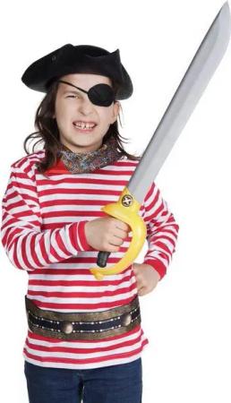 Metamorph Kostüm Piratenkostüm für Kinder 7-teilig mit Schaumstoffs, Tolles Piratenkostüm für Mädchen und Jungen mit allem was man zum Pira