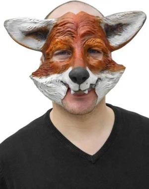 Wizardo Verkleidungsmaske Fuchs Maske - Fasching Halloween Karneval Kostüm, Eine lustige Fuchsmaske für Karneval und Verkleidungspartys
