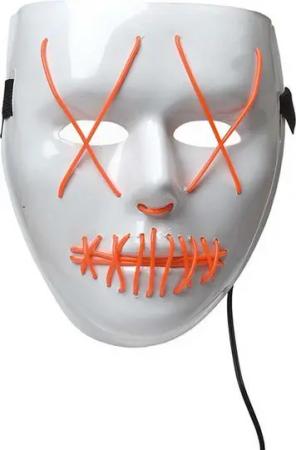 Zoelibat Verkleidungsmaske Maske LED ohne Rand orange