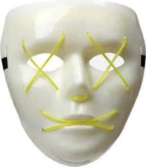 Zoelibat Verkleidungsmaske Maske LED ohne Rand gelb