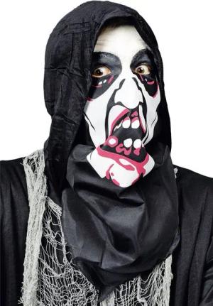 Das Kostümland Verkleidungsmaske Maskentuch Halloween Zombie