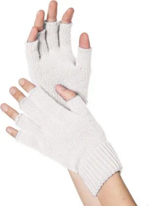 Metamorph Kostüm Fingerlose Strickhandschuhe weiß, Mit Fingerspitzengefühl für 80er Jahre Outfits - oder dem Alltag in