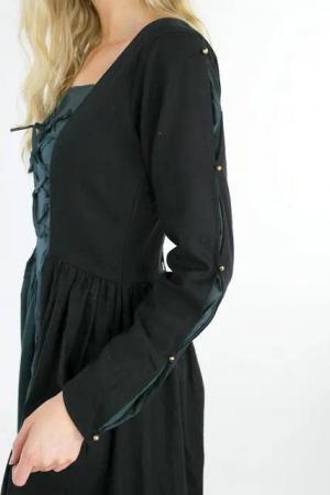 Leonardo Carbone Ritter-Kostüm Mittelalter oder Hexenkleid "Medusa" in Schwarz/Blau