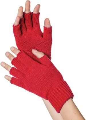 Metamorph Kostüm Fingerlose Strickhandschuhe rot, Mit Fingerspitzengefühl für 80er Jahre Outfits - oder dem Alltag in