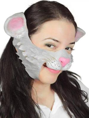 Wizardo Verkleidungsmaske Schmusekatze Maske - Fasching Halloween Kostüm, Eine niedliche Katzenmaske für Karneval und Verkleidungspartys