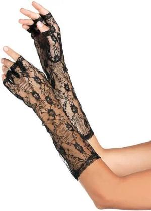 Leg Avenue Kostüm Armstulpen florale Spitze, Romantisch-verruchtes Accessoire für sexy Outfits & Kostümideen