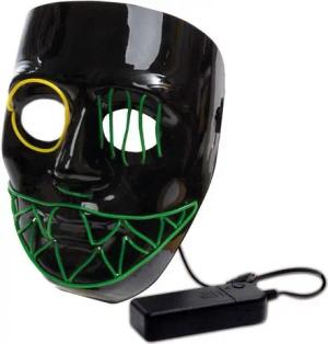 Metamorph Verkleidungsmaske Black Bite Leuchtmaske, Strahlend leuchtende Zähne!
