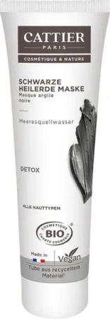 Cattier Paris Gesichtspflege Schwarze Heilerde Maske, Schwarz, 100 ml