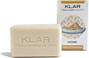 Klar Seife Handseife Hand- und Körperseife - Heilerde 100g