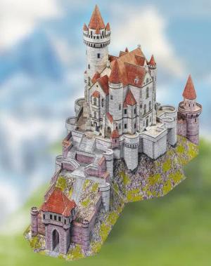 Aue Verlag Modellbausatz Burg Falkenstein Ludwig II