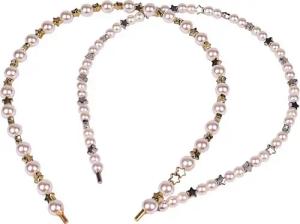 Capelli New York Haarreif Haarreifen Set Perlen