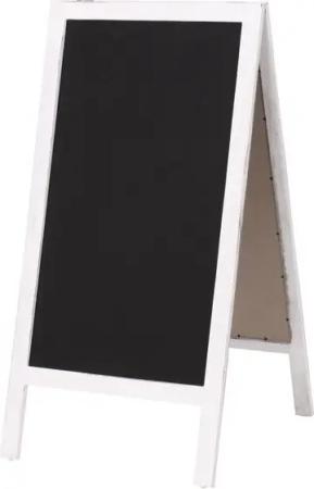MCW Standtafel XL MCW-C17, Kreidetafel, 2 getrennte Tafelflächen, Füße mit Schnur verbunden, Klappfunktion
