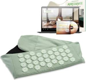 BACKLAxx® Massagegerät Akupressur Lendengürtel, Lendengurt, Akupressur Gürtel gegen Rückenschmerzen, Intensitätsregulierung durch Klettverschluss