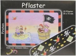 Axisis GmbH Pflaster KINDERPFLASTER Piraten Briefchen, 10 St