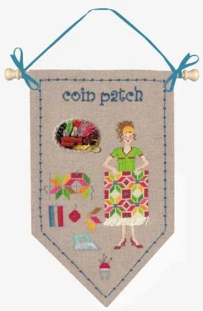 Le Bonheur des Dames Kreativset Le Bonheur des Dames Kreuzstich Set "Eckpatch", Zählmuster, 14x24cm, (embroidery kit by Marussia)
