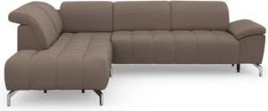 sit&more Ecksofa Cool L-Form, wahlweise mit Kopfteilverstellung und Vorziehsitz, motorisch