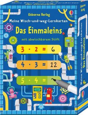 Usborne Verlag Spiel Meine Wisch-und-weg-Lernkarten: Das Einmaleins