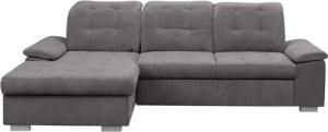 WERK2 Ecksofa Carmen, aktuelle Sitz- und Rückenheftung, Breite 261cm, L-Form, Sofa, Eckcouch mit Schlaffunktion, Bettkasten, Sitztiefenverstellung