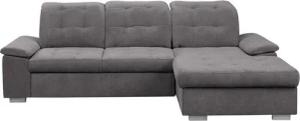 WERK2 Ecksofa Carmen, aktuelle Sitz- und Rückenheftung, Breite 261cm, L-Form, Sofa, Eckcouch mit Schlaffunktion, Bettkasten, Sitztiefenverstellung