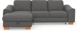 sit&more Ecksofa Dundee L-Form, mit Federkern und Massivholzfüßen, wahlweise mit Kopfteilverstellung
