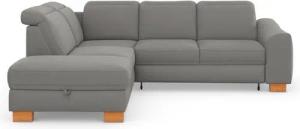 sit&more Ecksofa Dundee L-Form, mit Federkern und Massivholzfüßen, wahlweise mit Kopfteilverstellung