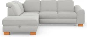 sit&more Ecksofa Dundee L-Form, mit Federkern und Massivholzfüßen, wahlweise mit Kopfteilverstellung