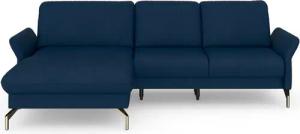 sit&more Ecksofa Fashion L-Form, wahlweise mit Kopfteilverstellung, Vorziehsitz, motorisch, Nickelfüße
