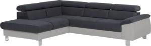 COTTA Polstergarnitur Komaris L-Form, (Set), Set bestehend aus: Ecksofa mit Kopfteilverstellung & Hocker