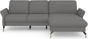 sit&more Ecksofa Fashion L-Form, wahlweise mit Kopfteilverstellung, Vorziehsitz, motorisch, Nickelfüße