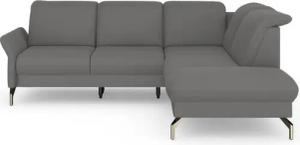 sit&more Ecksofa Fashion L-Form, wahlweise mit Kopfteilverstellung, Vorziehsitz, motorisch, Nickelfüße