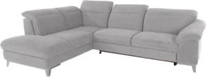 COTTA Polstergarnitur Teresa, (Set), Set: bestehend aus Ecksofa und Hocker, Ecksofa wahlweise Bettfunktion
