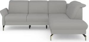 sit&more Ecksofa Fashion L-Form, wahlweise mit Kopfteilverstellung, Vorziehsitz, motorisch, Nickelfüße