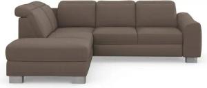 sit&more Ecksofa Dundee L-Form, mit Federkern und Edelstahlfüßen, wahlweise mit Kopfteilverstellung