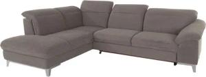 COTTA Polstergarnitur Teresa, (Set), Set: bestehend aus Ecksofa und Hocker, Ecksofa wahlweise Bettfunktion