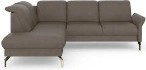 sit&more Ecksofa Fashion L-Form, wahlweise mit Kopfteilverstellung, Vorziehsitz, motorisch, Nickelfüße