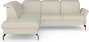 sit&more Ecksofa Fashion L-Form, wahlweise mit Kopfteilverstellung, Vorziehsitz, motorisch, Nickelfüße
